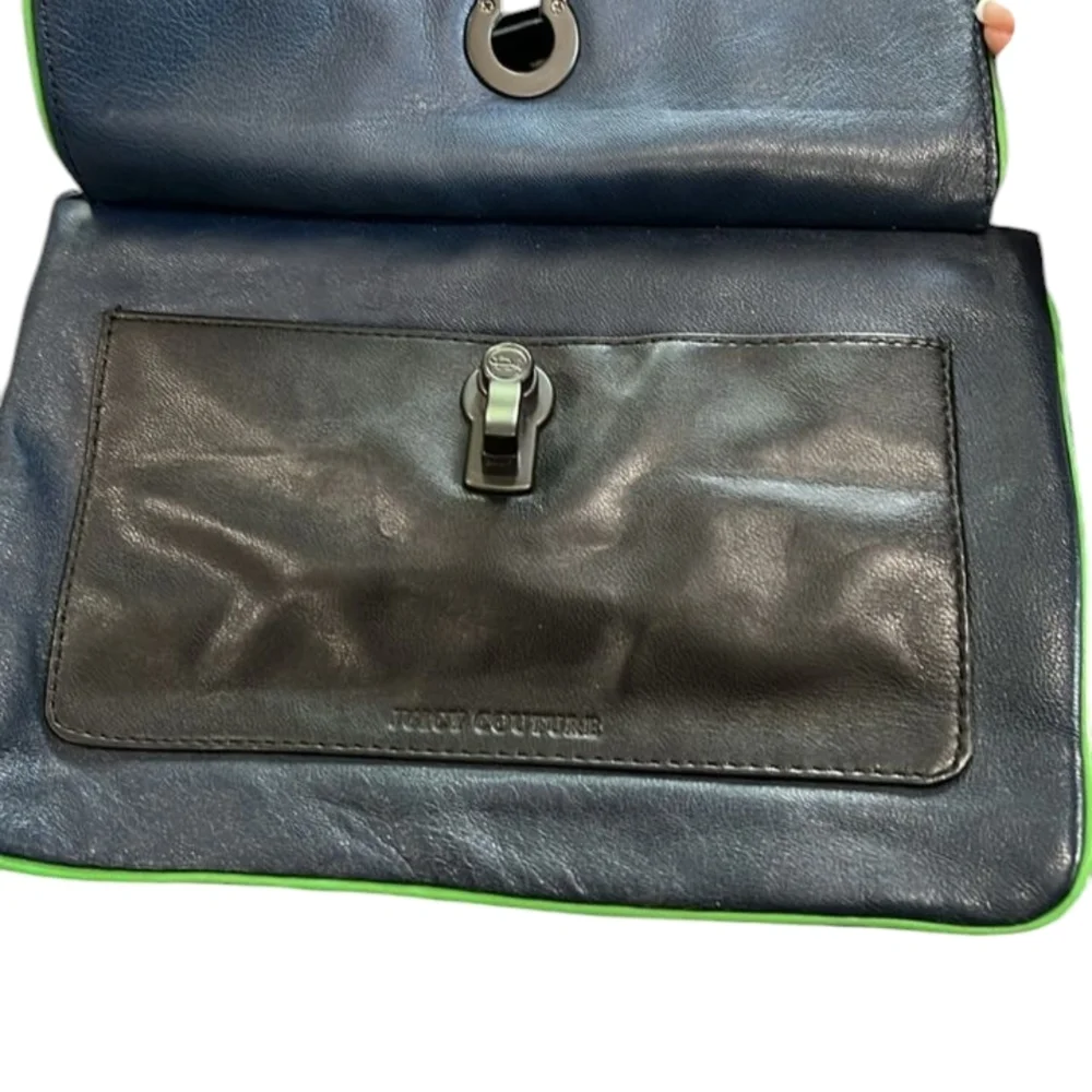 Juicy Couture Blue and Black Clutch Bag - Picture 2 of 4